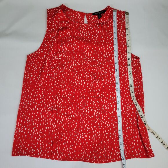 Banana Republic red white sleeveless tunic top size small - Picture 8 of 8